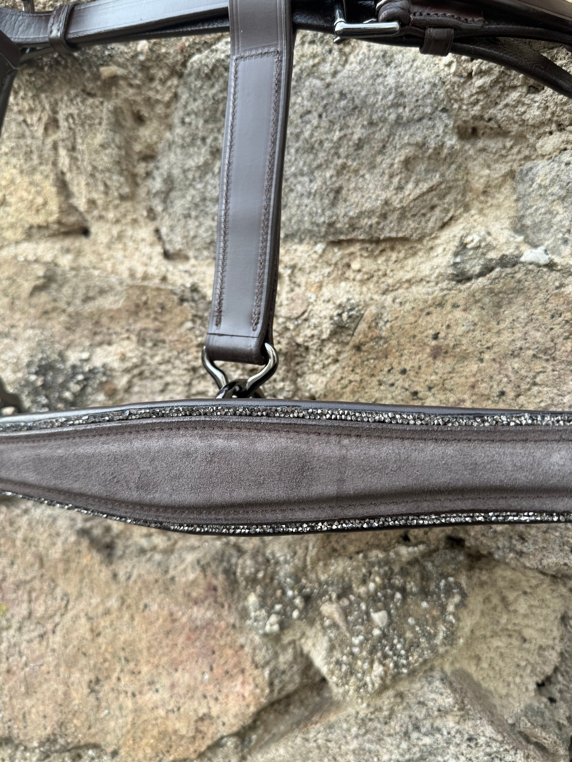 Lederhalfter "Brown Suede Magic"