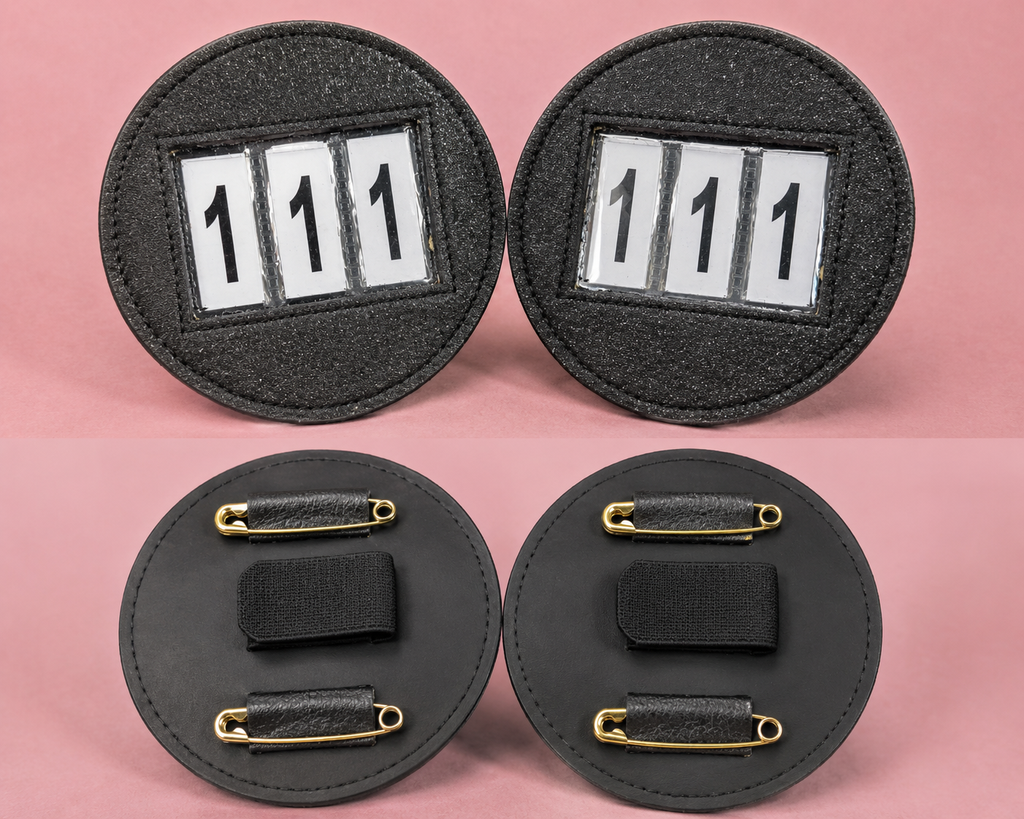 Glitzer-Startnummern | 2-teiliges Set