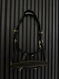 Lederhalfter "Black & Gold Suede Magic" | Limited Edition