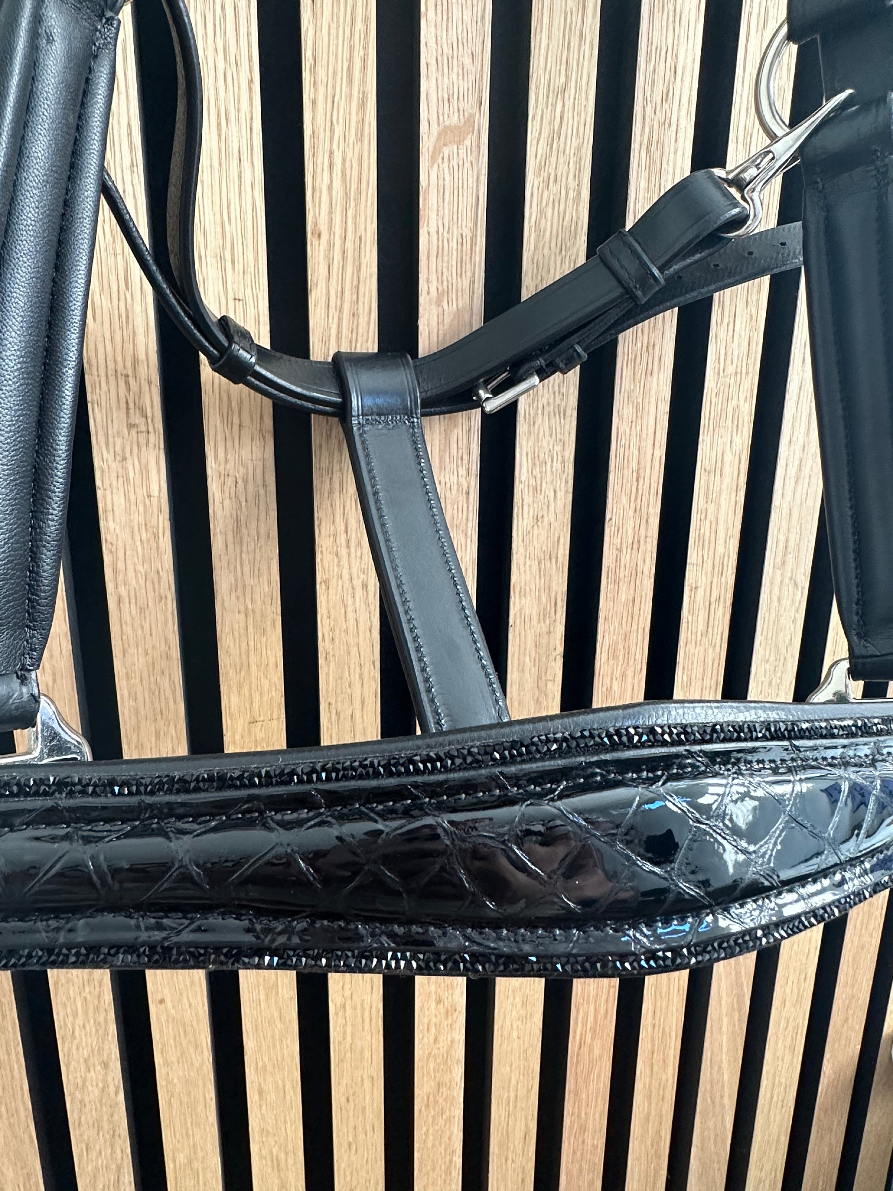 Lederhalfter "Black Croco"