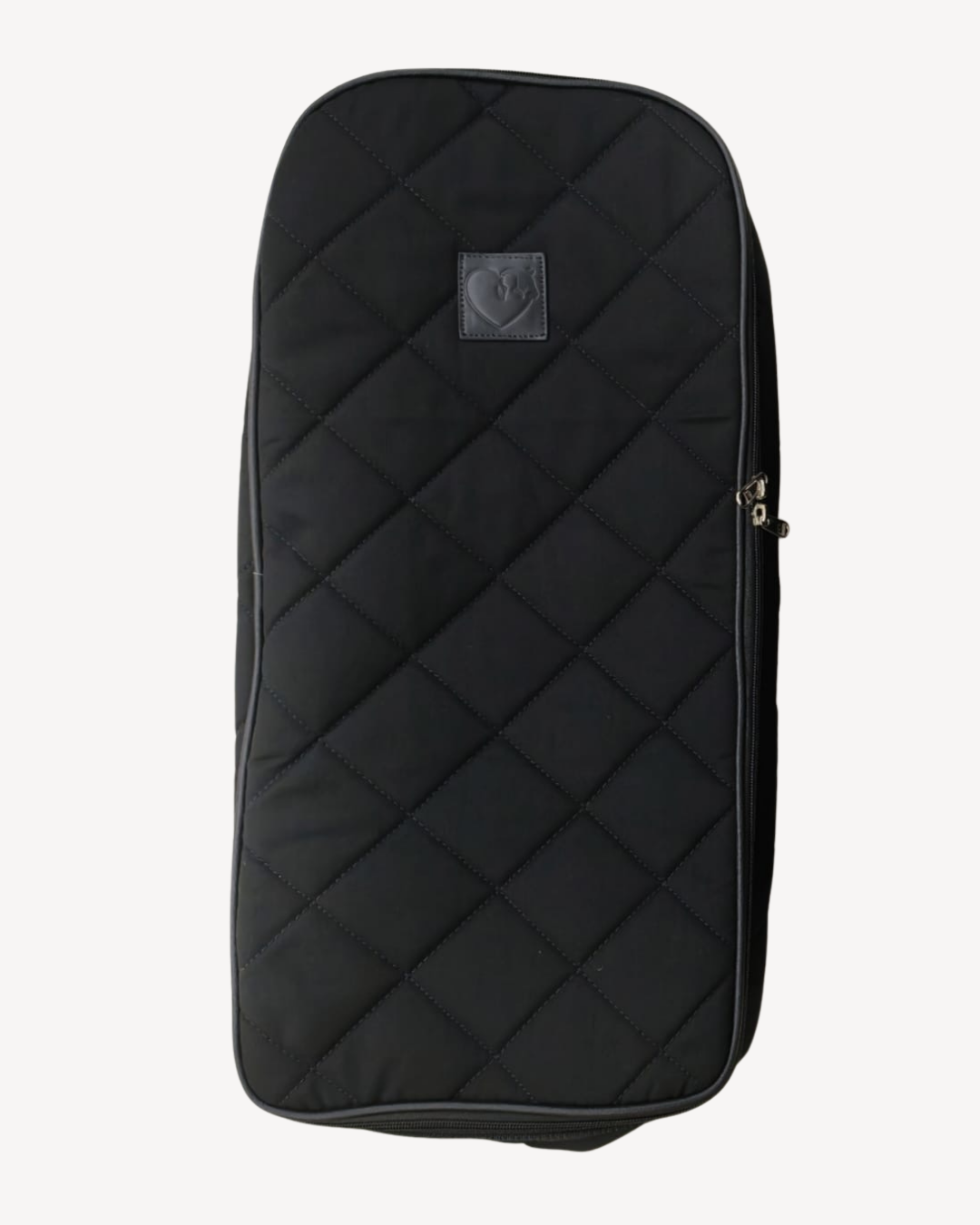 Trensentasche mit Kunstfell, schwarze gepolsterte Tasche zur Aufbewahrung von Trense oder Kandare.