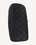 Trensentasche mit Kunstfell, schwarze gepolsterte Tasche zum Schutz von Trensen und Kandaren.