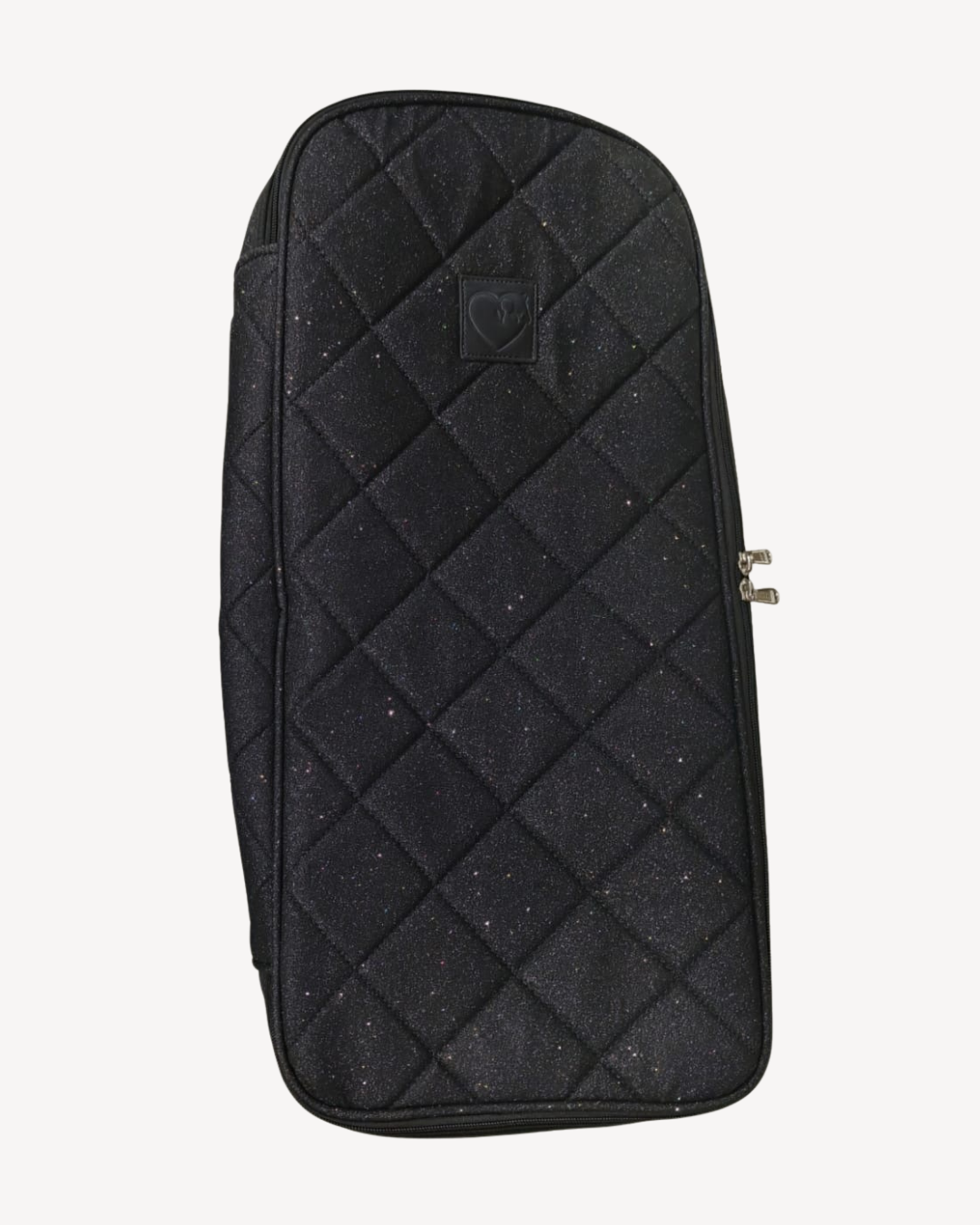 Trensentasche mit Kunstfell, schwarze gepolsterte Tasche zum Schutz von Trensen und Kandaren.