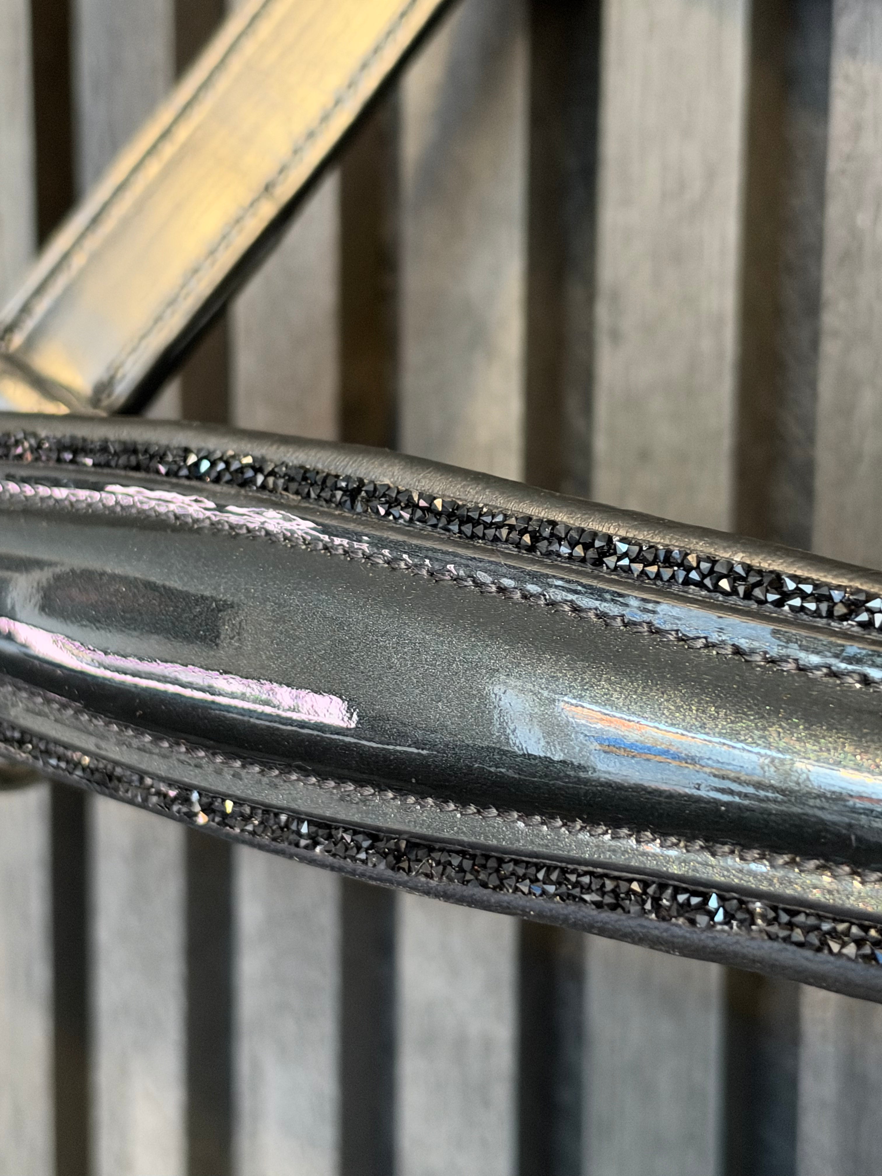 Lederhalfter "Black Glitter" | Limited Edition