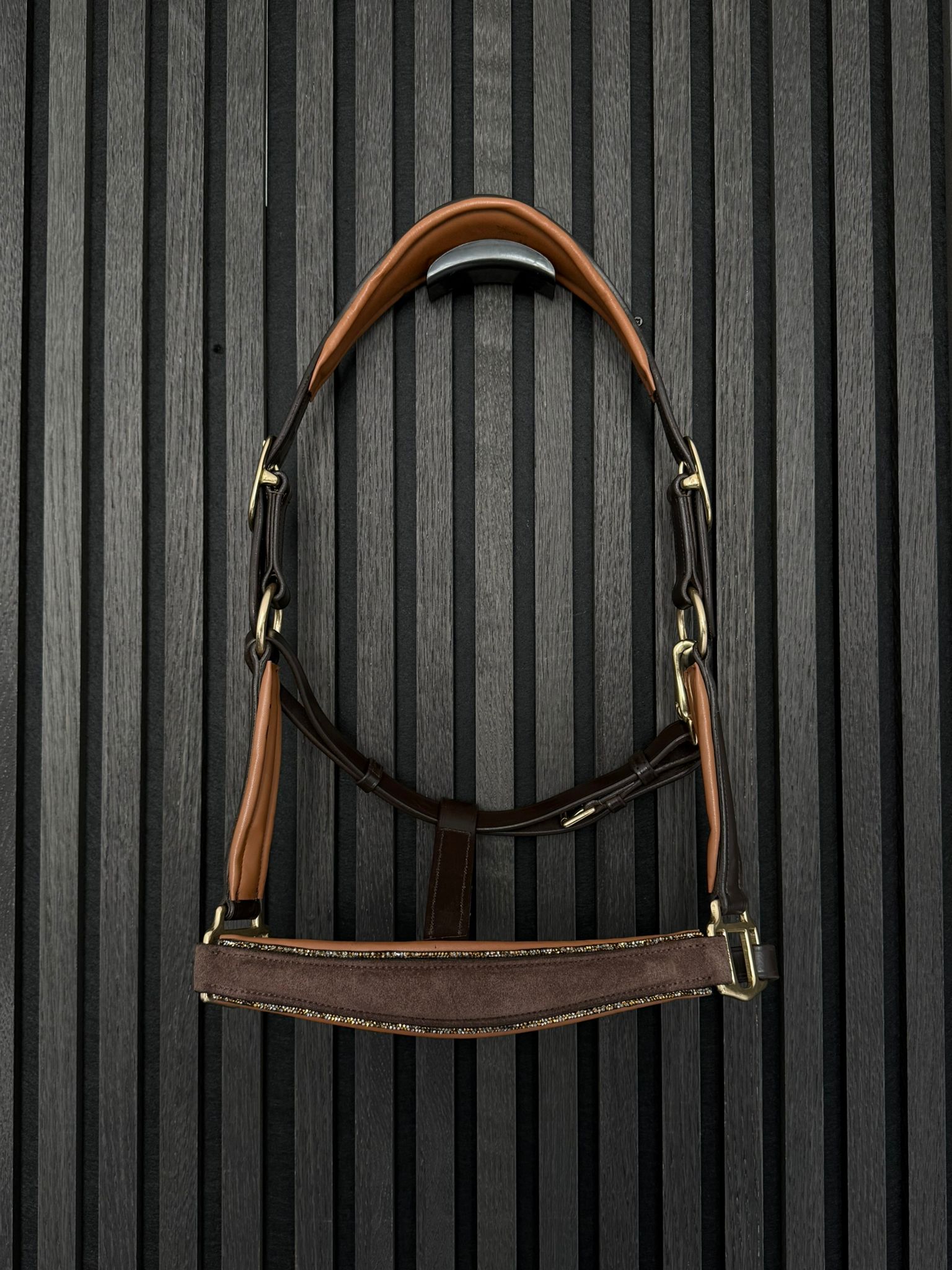 Lederhalfter „Gold Suede Magic“